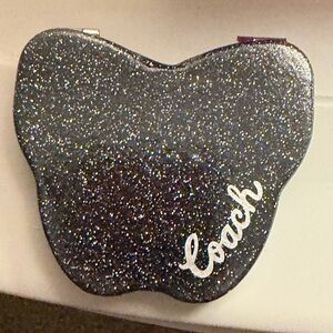 Coach Black Butterfly Compact Mirror